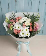 Букет цветов из:  Розы, Лизиантусы и Хризантемы #REPLACE_PRED# Сарове