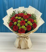 Букет цветов из:  Розы и Хризантемы в Сарове